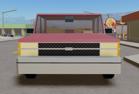 Team Pickup Truck Front View