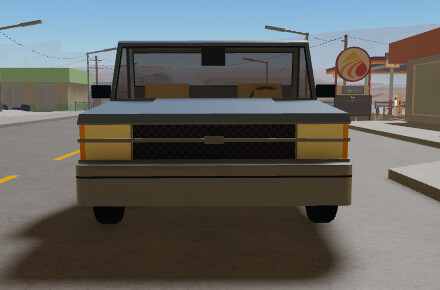 Pickup Truck Front View